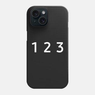 1 2 3 Phone Case