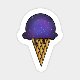 Galaxy Ice Cream - Purple Magnet