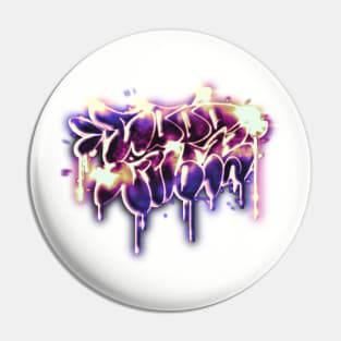 Good Vibes Graffiti (Caramel Blueberry) Pin