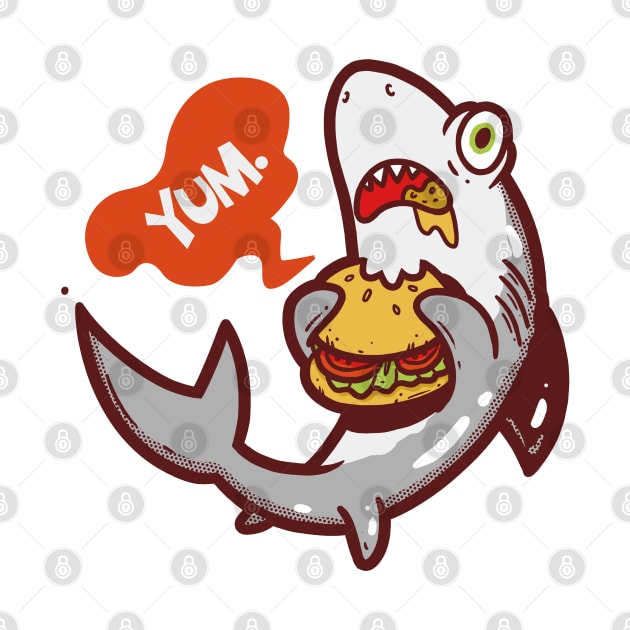 Burger Shark by wehkid