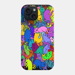 Colorful Cat Party Phone Case