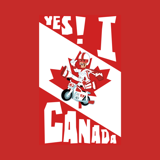 Yes! I Canada 1 Duke Caboom Canadian Stuntman TShirt TeePublic