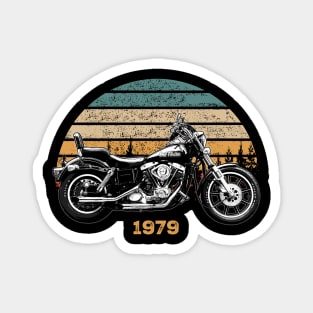 1979 Harley-Davidson FXE Vintage Motorcycle Design Magnet