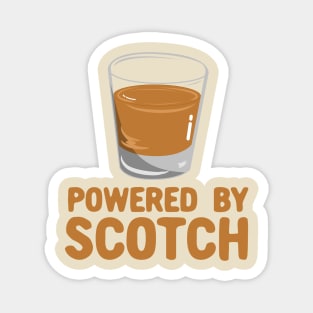 Powered By Scotch - Scotch Drinkers Gift Magnet