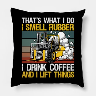 Forklift I Lift Things Pillow