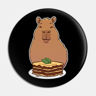 Capybara lasagna Pin