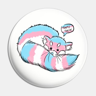 Trans Red Panda- They/them pronouns Pin