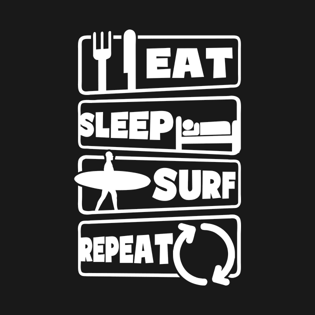 Surfer Shirt | Eat Sleep Repeat by Gawkclothing