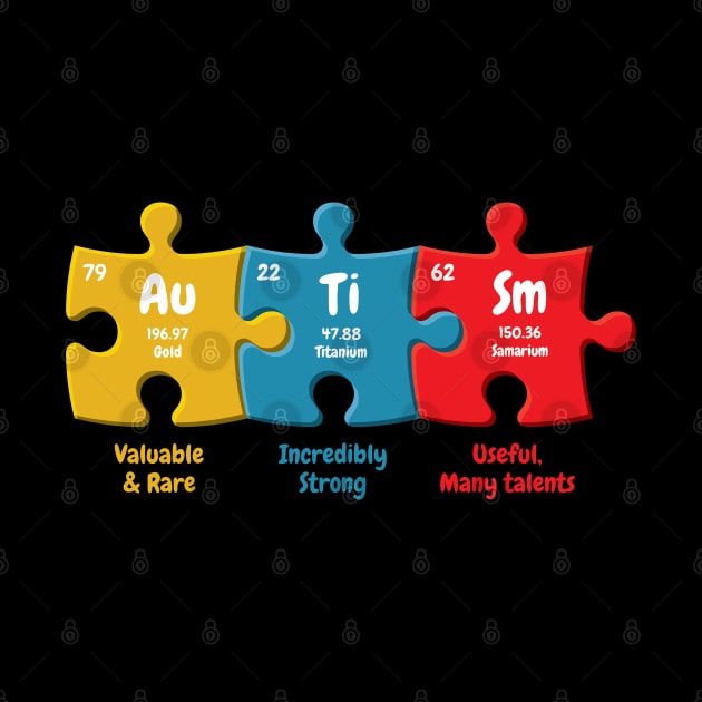 Autism Awareness Puzzle Chemical Element by aneisha
