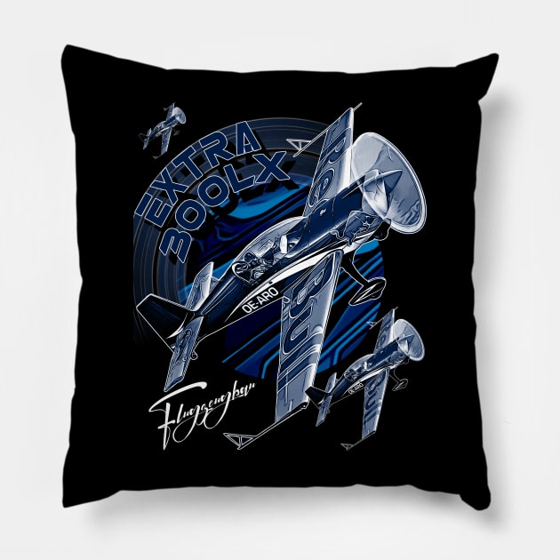 Extra 300 Flugzeugbau Aerobatic Aircraft Pillow by aeroloversclothing