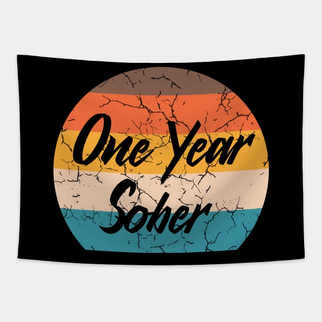 One Year Sober Tapestry by RobomShop