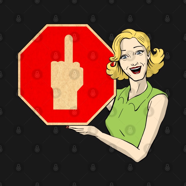 Middle finger sign by Simmerika