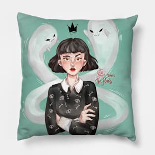 The girl with the ghosts Pillow