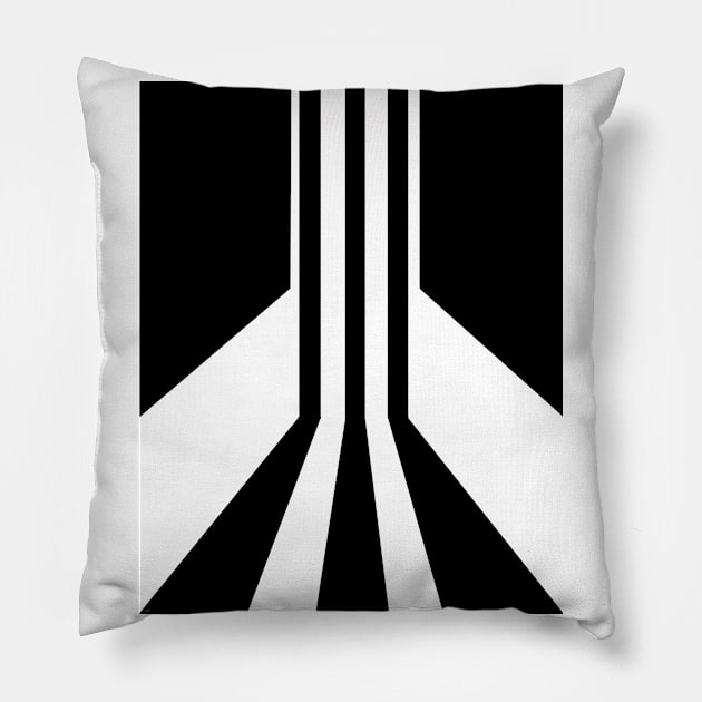 Metropolis - Retro Pillow by All my art