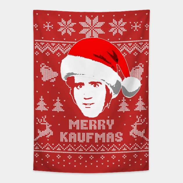 Andy Kaufman Merry Kaufmas Tapestry by Nerd_art