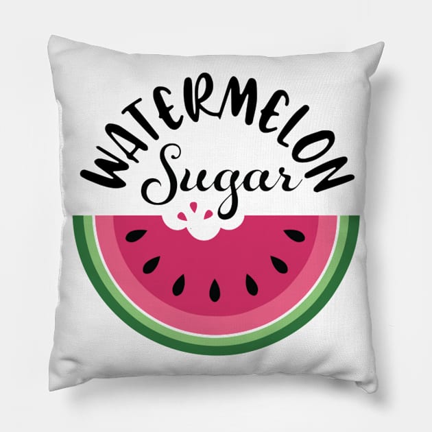 Watermelon Sugar Summer Pillow by SabrinaEgger