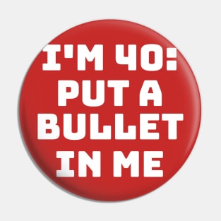 I'm over 40: put a bullet in me: The Big Door Prize, Chris O'Dowd Pin