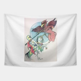 Lancelot and Griffin Tapestry