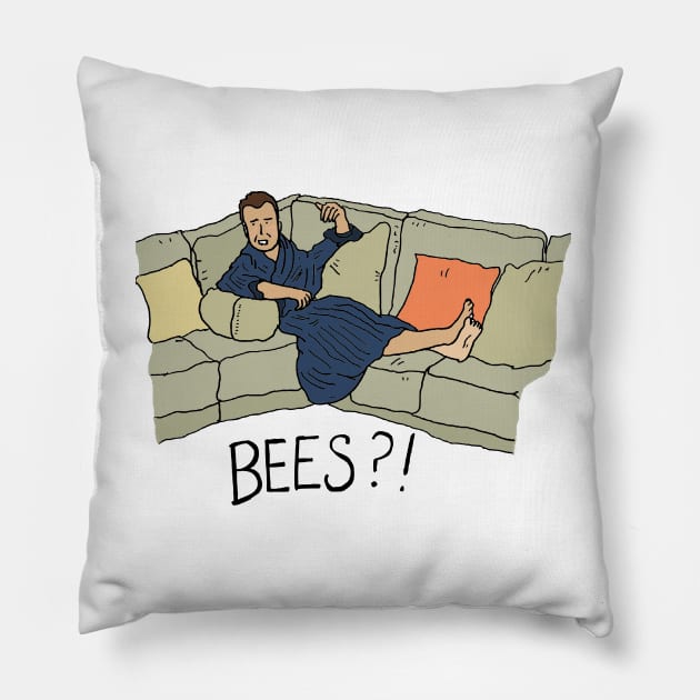 Arrested Development Gob Bees Pillow by JennyGreneIllustration