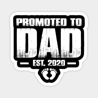 Promoted to Dad 2020 Funny Father's Day Gifts For New Daddy Magnet