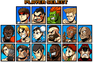 Street Fighter Player Select Magnet