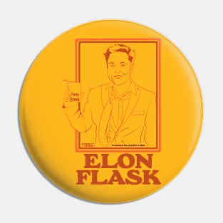 Elon Flask Pin