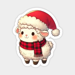 Cute Christmas Sheep Magnet