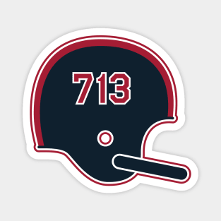 Houston Texans 713 Helmet Magnet