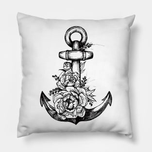 Floral Anchor Pillow