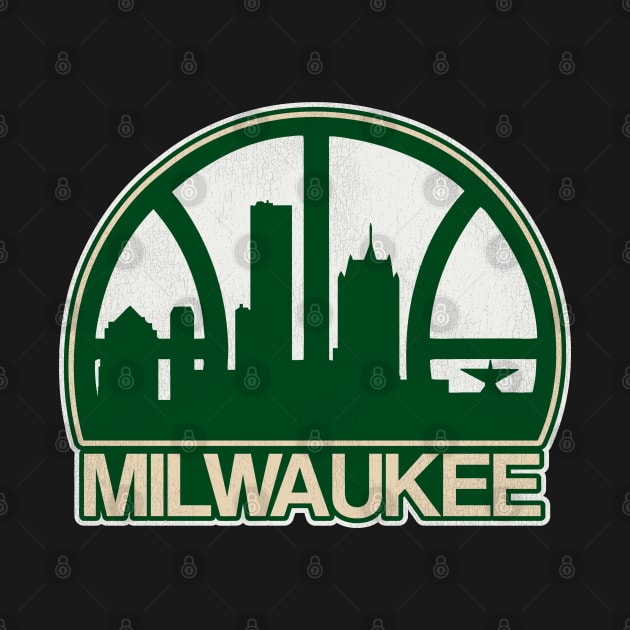 Milwaukee Basketball Skyline by darklordpug