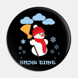Snow time Pin