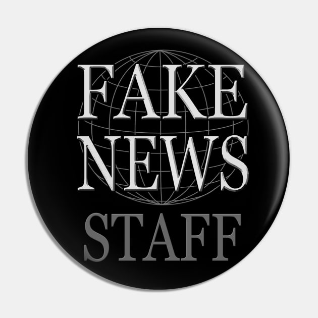 Fake News Staff Pin by bronzarino