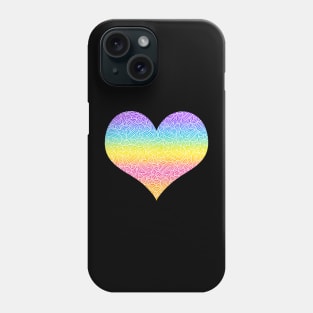 Ombré gender non-binary flag heart Phone Case