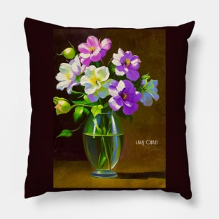 Flowers in Vase Pillow