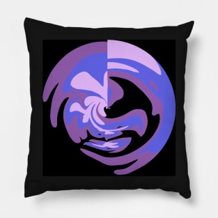 Purple and black III Pillow