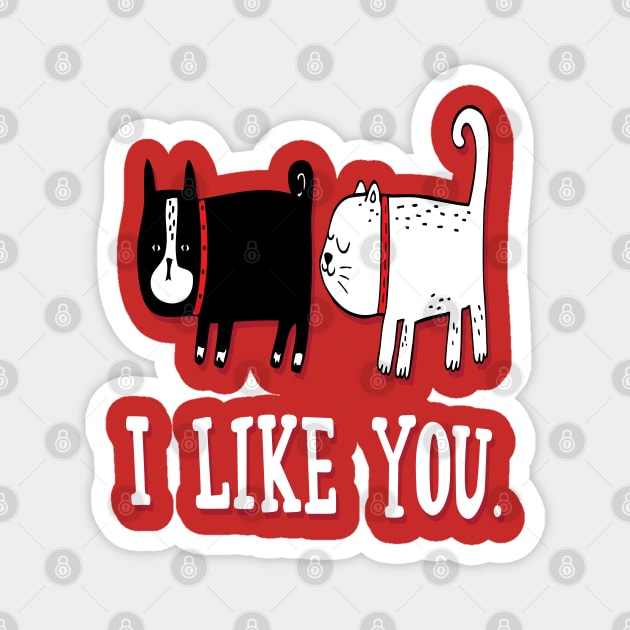 i like you Magnet by hossamimam