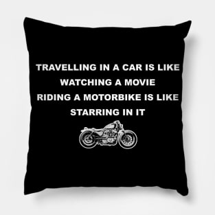 Motorcycle quotes Pillow