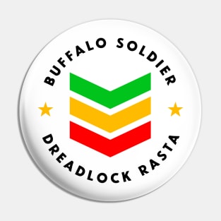 Buffalo Soldier Dreadlock Rasta Reggae Pin