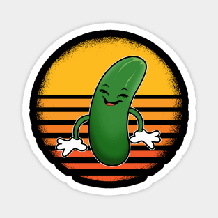 Retro Zucchini Magnet