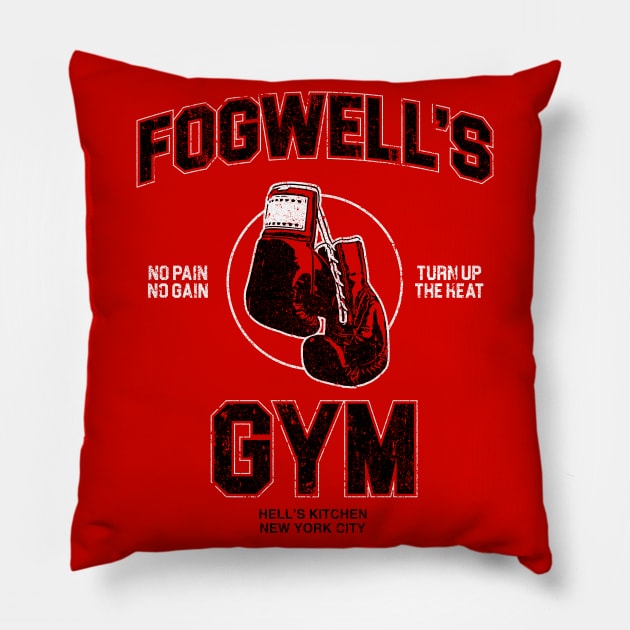 Fogwell's Gym (Variant) Pillow by huckblade