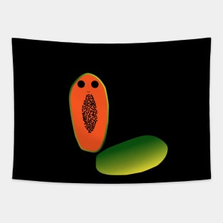 Cute papaya adorable fruits Tapestry