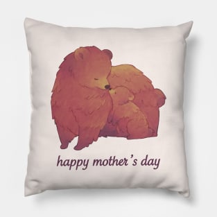 Momma Bear & Cub - Happy Mother's Day Pillow