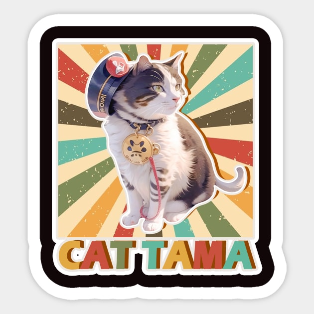 Tama Super Station Master - Popular Cat Webmaster - Sticker | TeePublic