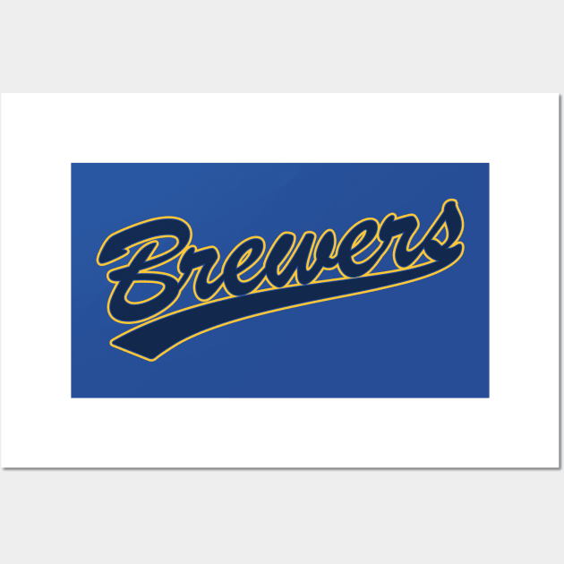 Milwaukee Brewers Poster, Milwaukee Brewers Artwork Gift, Brewers