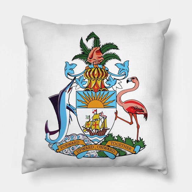 Bahamas Coat of Arms Pillow by IslandConcepts