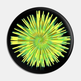 Enchanting Tie-Dye Green & Yellow, Boho Style Pin