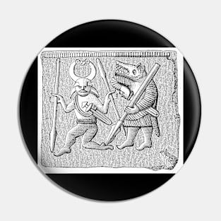 Berkerser Old Norse Pin