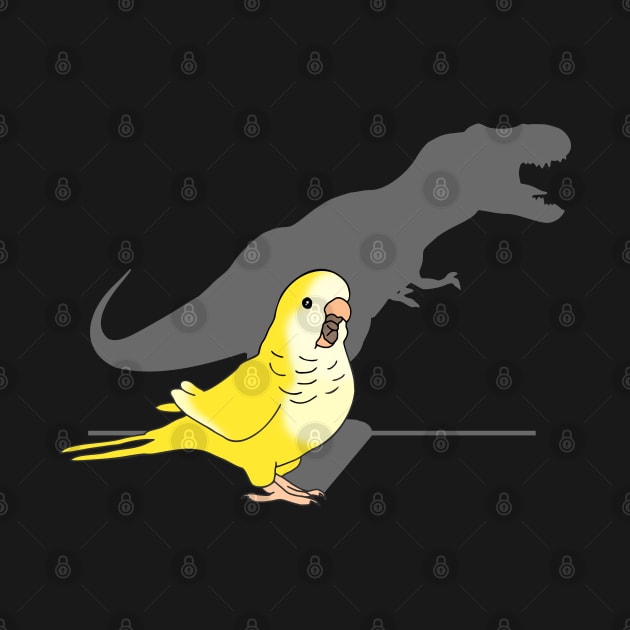 T-rex Yellow Lutino Monk Parakeet by FandomizedRose