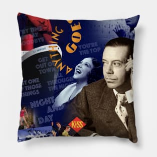 Cole Porter Portrait Collage Pillow