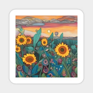 Sunflowers Magnet